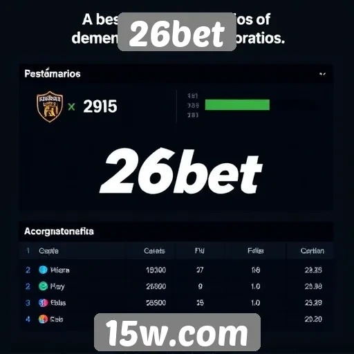 Estatísticas de usuários da plataforma 26bet