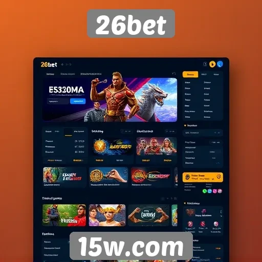 Avaliação da interface do usuário do site 26bet